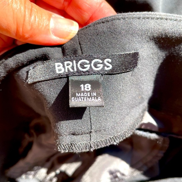 Briggs, Black, Pants, Size 18 - Picture 4 of 4